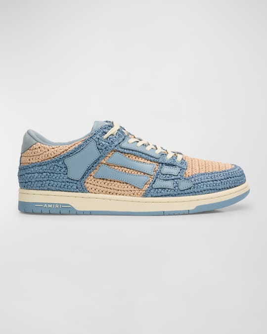 【AMIRI】男性 RAFFIA SKEL TOP LOW スニーカー AMFOSR1012-420 AMIRI】男性 RAFFIA SKEL TOP LOW スニーカー AMFOSR1012-420