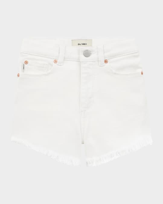 Girl's Lucy Raw Edge Hem Shorts, Size 7-16 