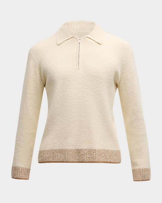 Men's Maxwell Long-Sleeve Zip Polo Top