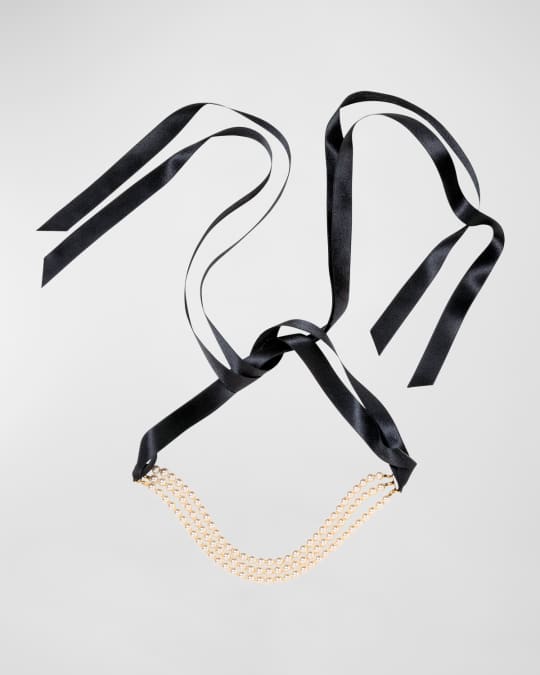 Jennifer Behr Blair Ribbon Tie Necklace Neiman Marcus
