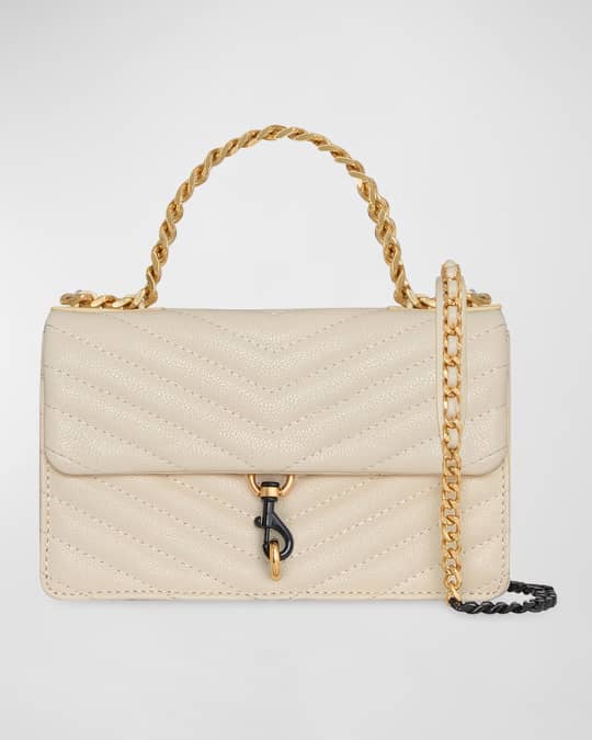 Edie Mini Quilted Leather Chain Crossbody Bag