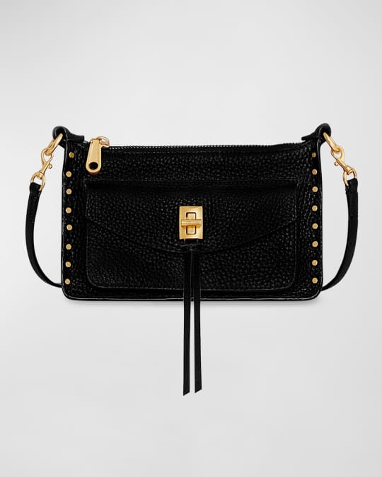 Rebecca Minkoff Darren Mini Zip Leather Crossbody Bag | Neiman Marcus