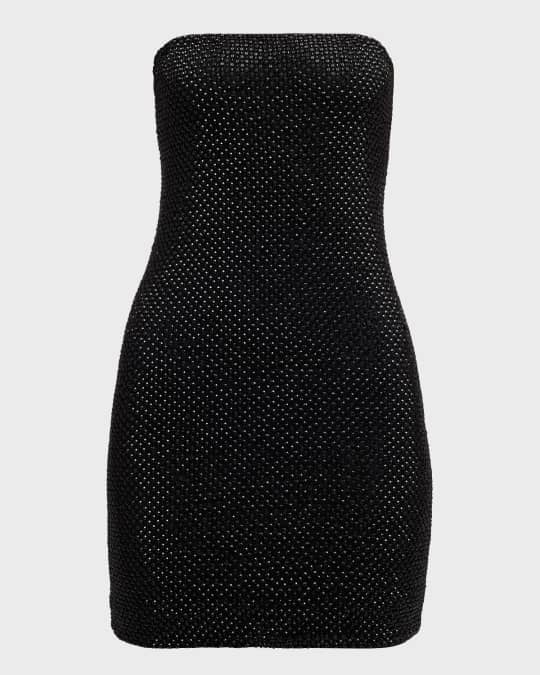 Leia Strapless Crystal Mini Dress