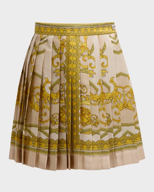 Yellow pleated skirt 8x10 on sale