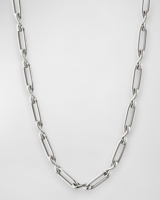 925 Sterling Silver Link and Infinity Necklace