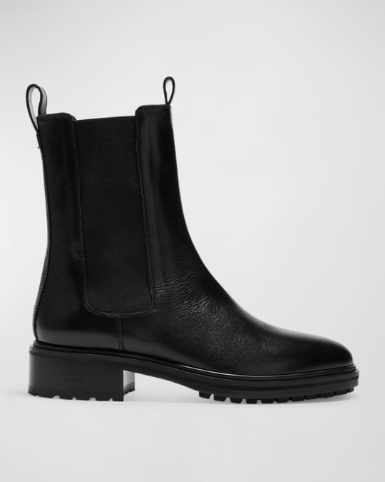 Aeyde Jack Leather Chelsea Booties Neiman Marcus