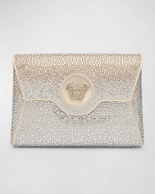 Versace La Medusa Mini Embellished Clutch Bag Neiman Marcus