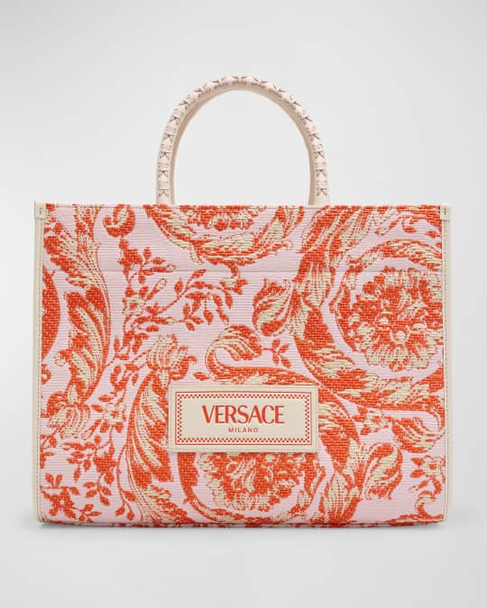 Versace Barocco Large Canvas Tote Bag Neiman Marcus