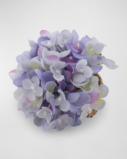 Deborah Rhodes Hydrangea Blossom Napkin Rings