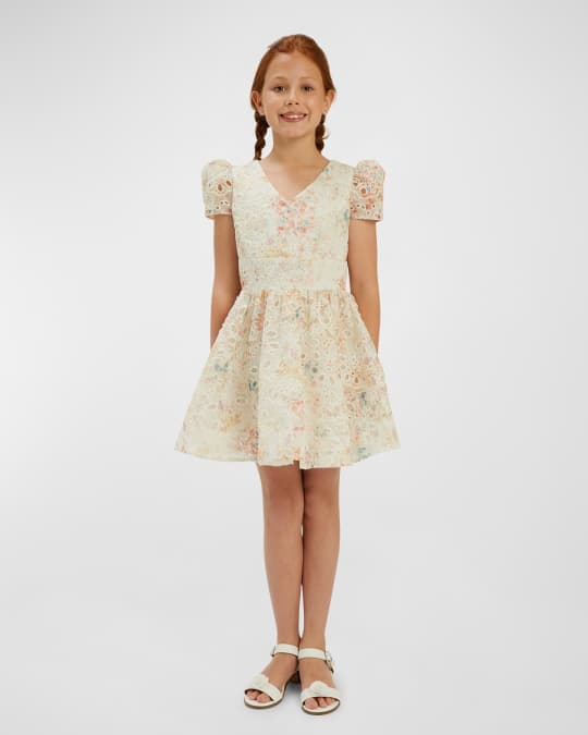 Bardot Junior Girl's Sirena Embroidered Mini Dress, Size 8-14