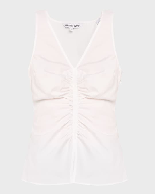 Oya Tailored Stretch Cotton Tank Top