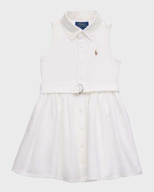 新品タグ付 Classic Oxford Belted Dress Polo Ralph Lauren Girl's Classic Oxford Belted Dress W/ Bloomers