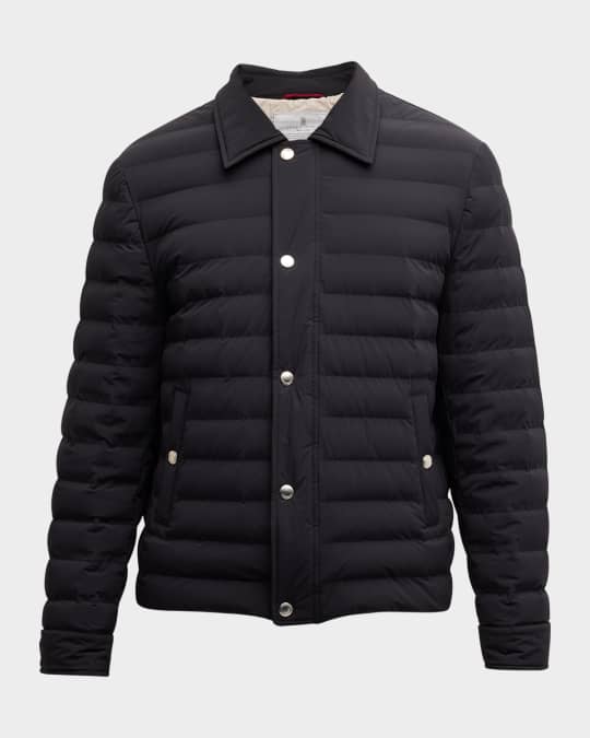 ブルゾン Brunello Cucinelli Monile Down Jacket With Technical Padding Brunello Cucinelli Monile Down Jacket With Technical Padding