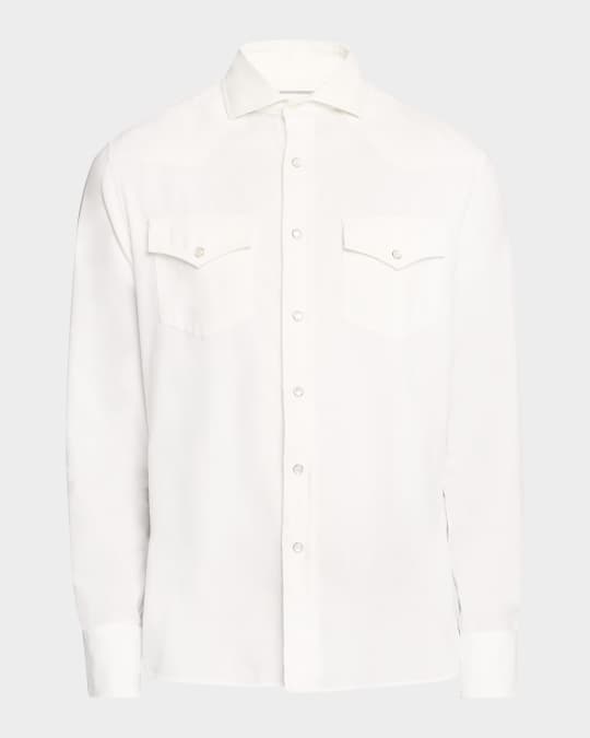 Men's Cotton Corduroy Western Shirt