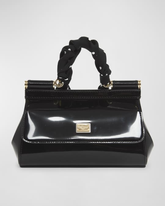 Dolce&Gabbana Sicily East-West Top-Handle Bag with Polka-Dot