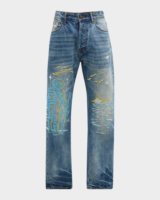Men's Starcrossed Embroidered Jeans