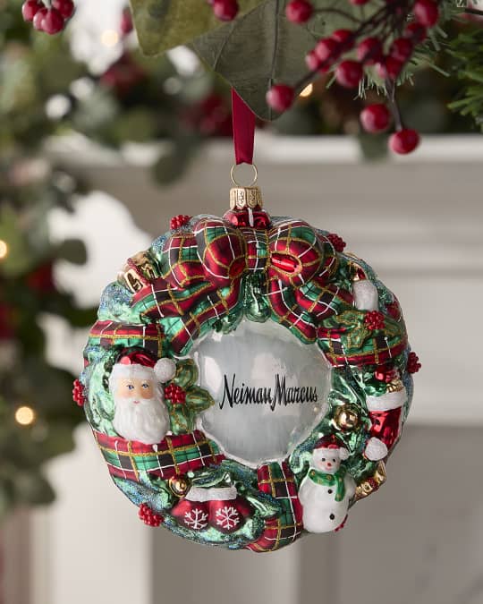 おすすめ Marcus Neiman Jolly Neiman | Ornament Christmas 2024 Wreath フラワー・リース