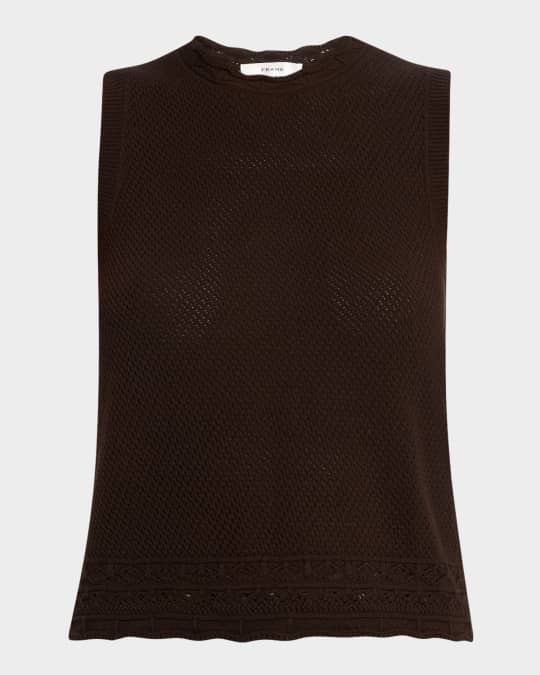 Crewneck Pointelle Sweater
