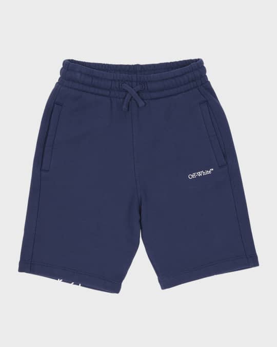  Boy's Bookish Logo-Print Sweat Shorts, Size 4-12