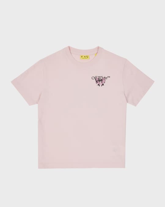 Off-White Girl's Bow & Arrow Logo-Print T-Shirt, Size 4-12