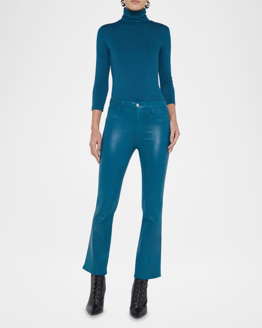 Tati High-Rise Cropped Micro Bootcut Jeans