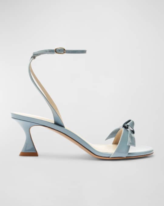 Clarita Bell Leather Ankle-Strap Sandals