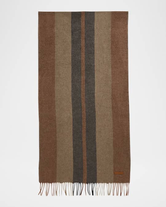 Men's Silk Multi-Stripe Scarf