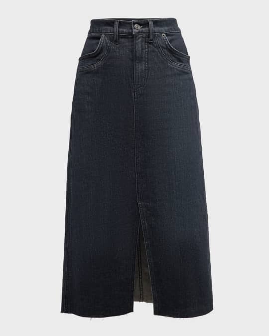関税,送料無料Veronica Beard Victoriaデニムタイトスカート Veronica Beard Victoria Denim Midi Skirt with Double Pockets