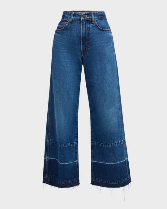 Taylor Cropped High Rise Wide in White