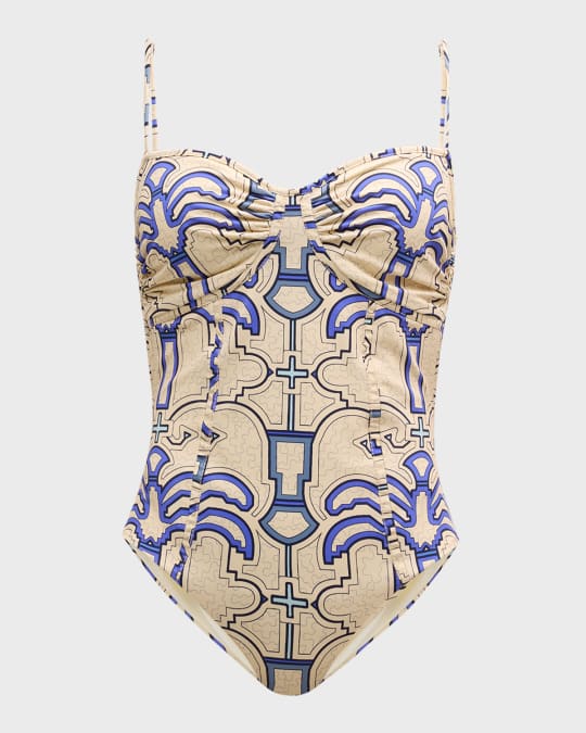 Lagoon Lure Bustier One-Piece Swimsuit 