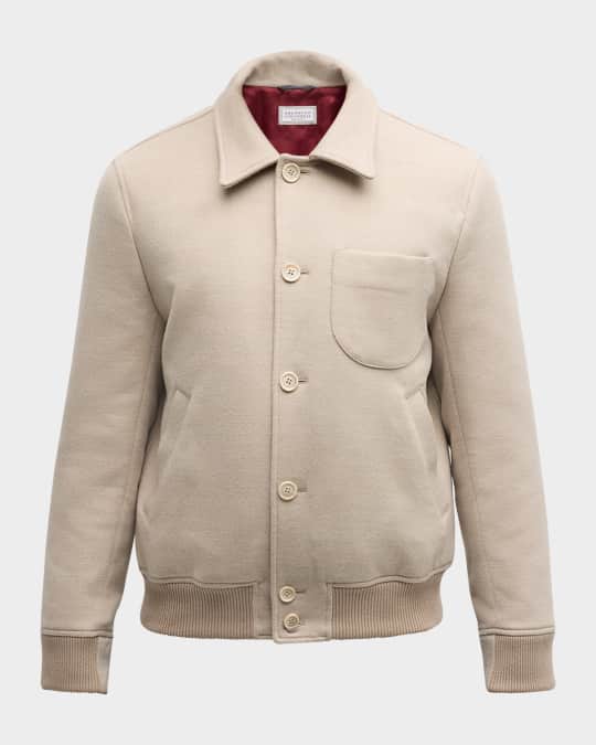 ジャケット Brunello Cucinelli Jacket Brunello Cucinelli - Dark Blue Hybrid Suede & Cotton Full