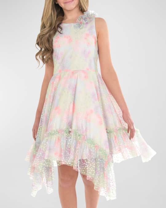 Tie dye asymmetrical dress clearance