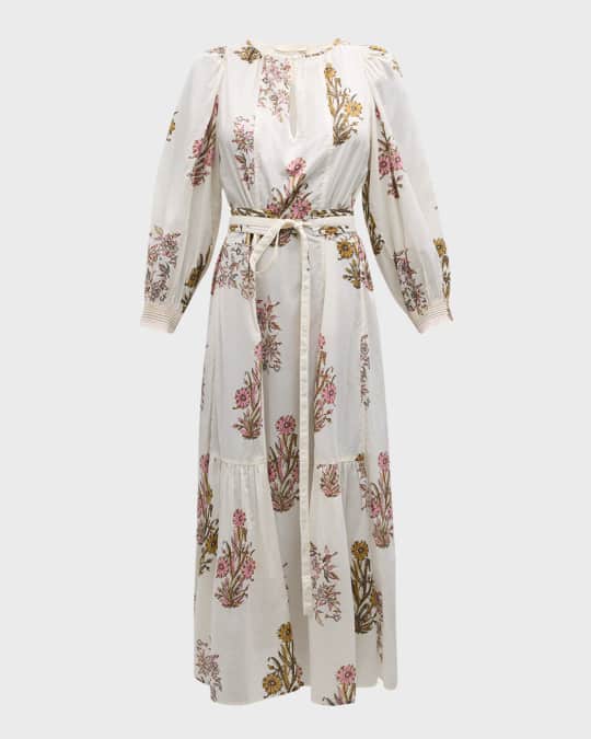 Vanessa Floral- Midi Shirt Dress with Belt (New! 3 colors)