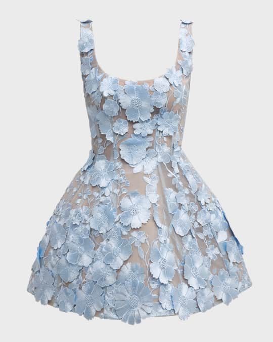 jasmine embroidered floral applique mini dress Legendary Moment Patchwork Maxi Dress