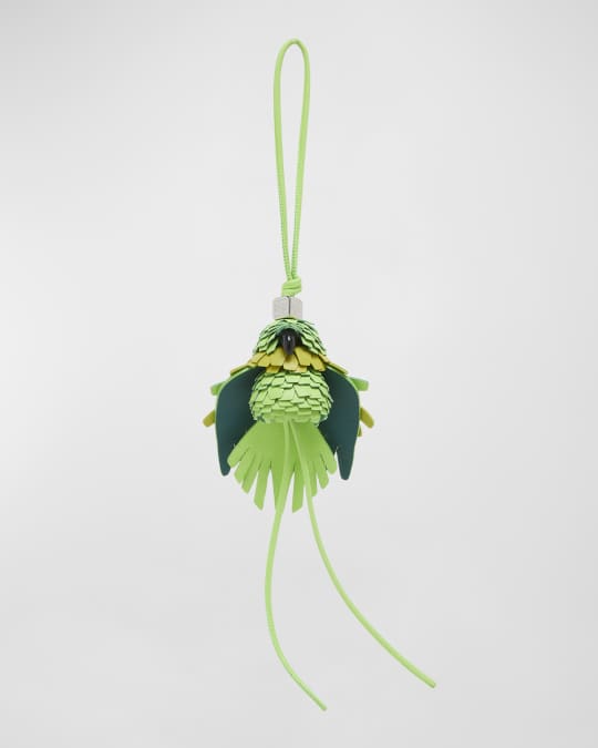 Loewe x Paula's Ibiza Parrot Charm in Leather | Neiman Marcus