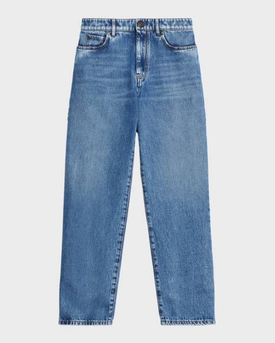 Loris Cropped Straight-Leg Denim Trousers