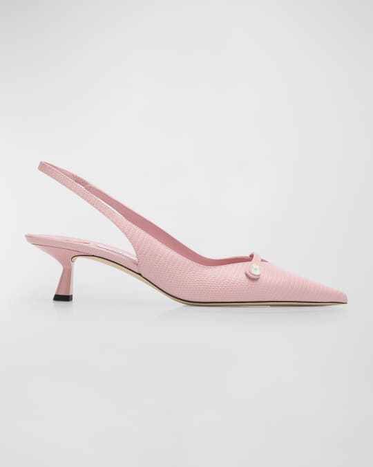 Jimmy Choo Amita Pearly-Strap Slingback Pumps | Neiman Marcus
