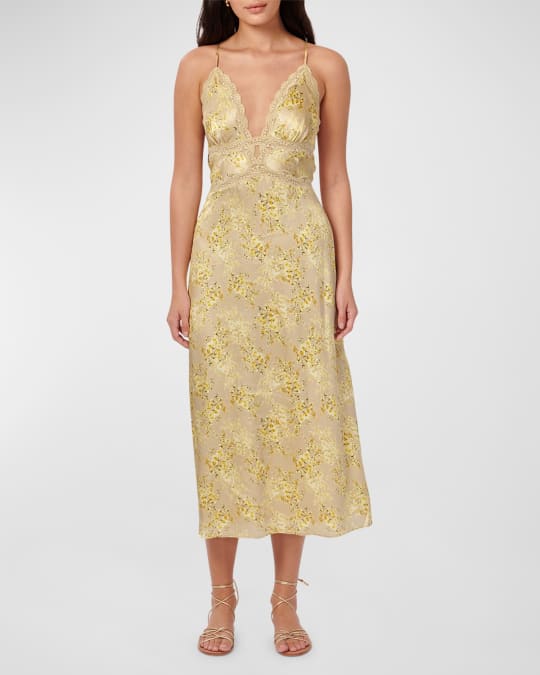 Cami NYC Roya Floral Silk Slip Dress | Neiman Marcus
