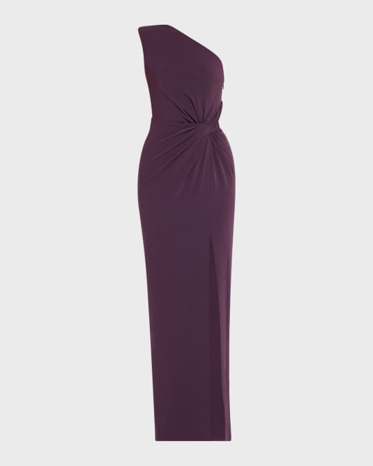 strapless open back dress Roland Mouret // Cream Wool One Shoulder Dress – VSP Consignment main image 0