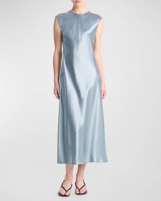 white dress women midi Rihoas Vintage White Halter Dress with an Open Back & Bow