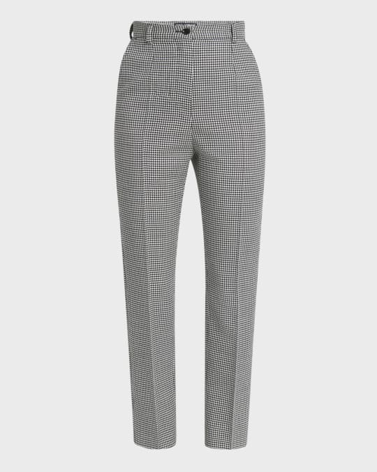 【関税込み】DOLCE&GABBANA WOOL PALAZZO TROUSERS Stretch wool twill pants with wide leg in Black for Men