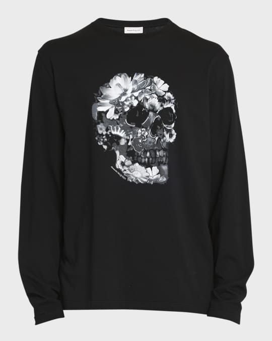 McQueen Men's Skull-Print T-Shirt | Neiman Marcus