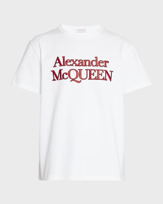 超歓迎された McQueen Marcus Neiman | T-Shirt Logo Embroidered Men's トップス