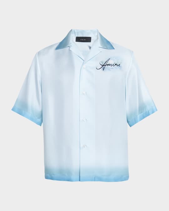 【AMIRI】 BOWLING SHIRT Amiri Men's MA Outline Pocket Bowling Shirt | Neiman Marcus