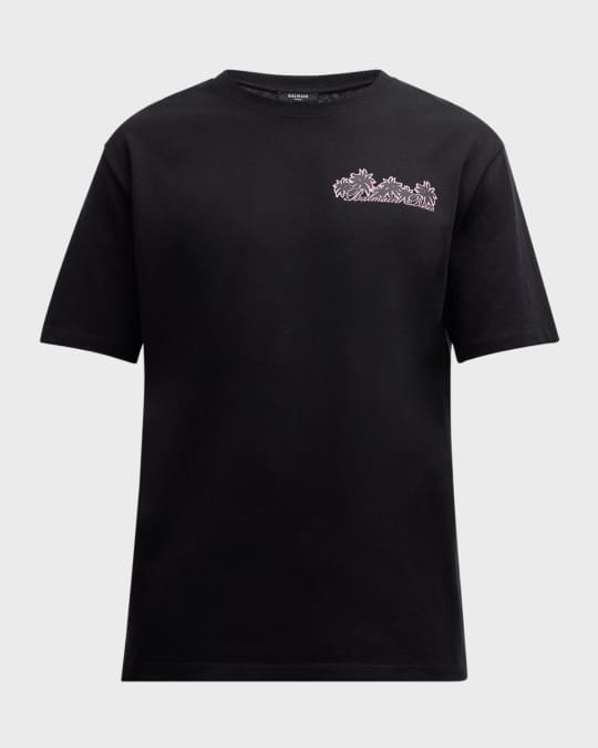 Men's Balmain Club Paris Graphic T-Shirt