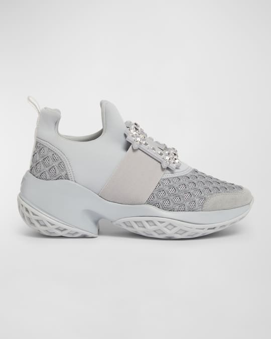 Roger Vivier Viv Run Strass Buckle Runner Sneakers | Neiman Marcus