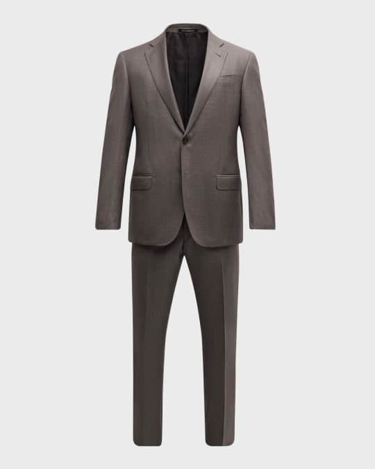 Men's Solid Wool-Blend Suit