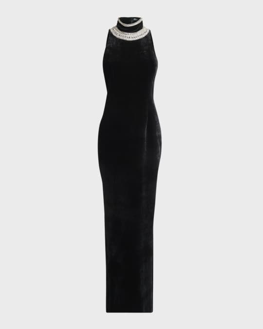 strapless open back dress Amarra 89343 Backless Pearl Prom Dress Crystal Cut Out Gown – Glass Slipper  Formals