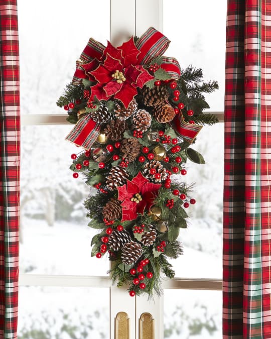 30" Classic Christmas Door Spray