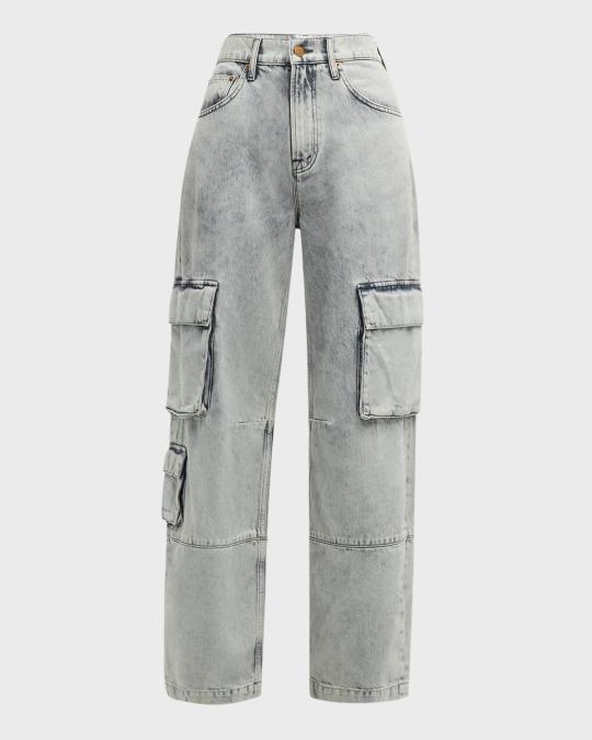 MOTHER SNACKS! The Side Dish Cargo Skimp Jeans | Neiman Marcus